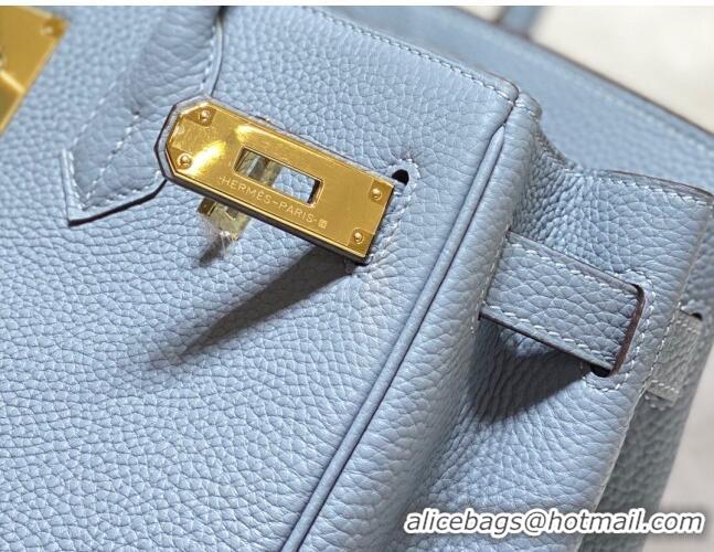 Traditional Specials Hermes Birkin 30cm Bag in Togo Leather 1227 Line Blue 2023