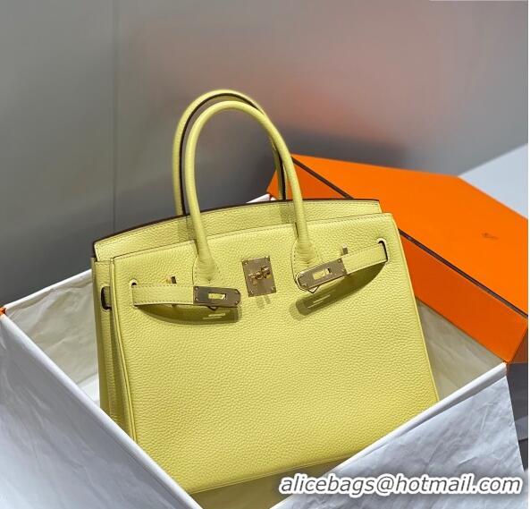 Trendy Design Hermes Birkin 30cm Bag in Togo Leather 1227 Chick Yellow 2023