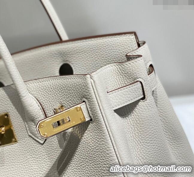 Unique Style Hermes Birkin 30cm Bag in Togo Leather 1227 Pearl Grey 2023