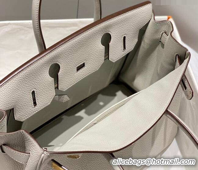 Unique Style Hermes Birkin 30cm Bag in Togo Leather 1227 Pearl Grey 2023