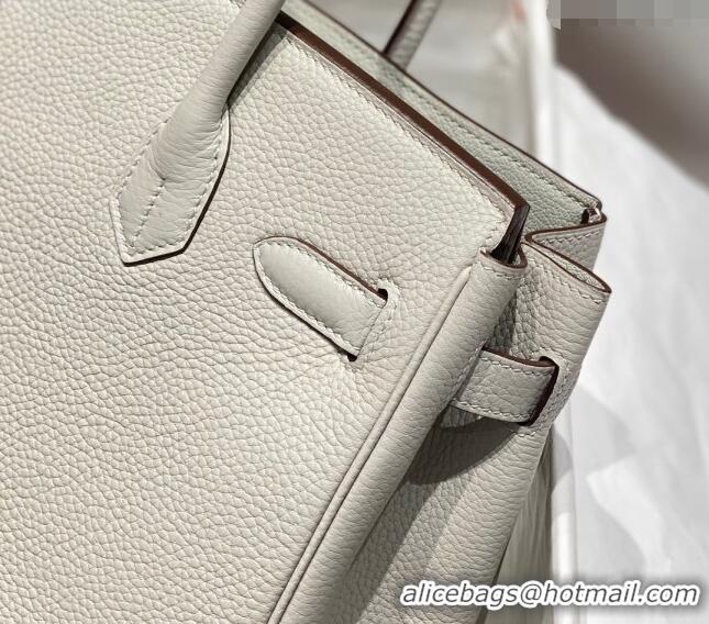 Unique Style Hermes Birkin 30cm Bag in Togo Leather 1227 Pearl Grey 2023