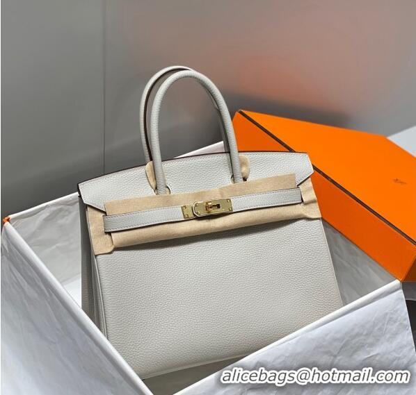 Unique Style Hermes Birkin 30cm Bag in Togo Leather 1227 Pearl Grey 2023