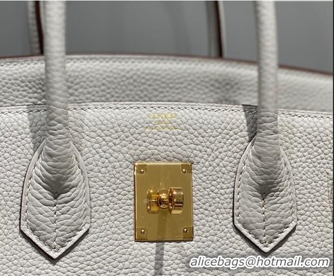 Unique Style Hermes Birkin 30cm Bag in Togo Leather 1227 Pearl Grey 2023