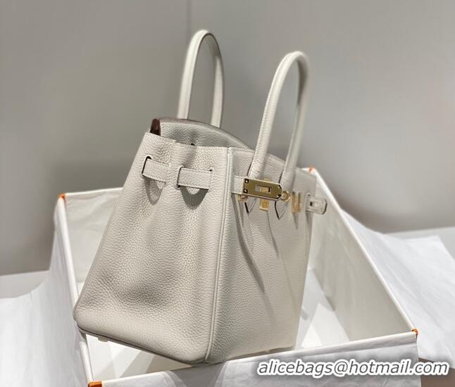 Unique Style Hermes Birkin 30cm Bag in Togo Leather 1227 Pearl Grey 2023