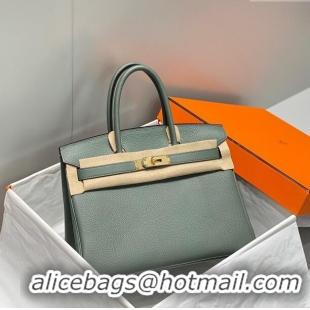 Top Quality Hermes Birkin 30cm Bag in Togo Leather 1227 Almond Green 2023