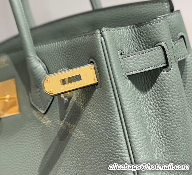 Top Quality Hermes Birkin 30cm Bag in Togo Leather 1227 Almond Green 2023