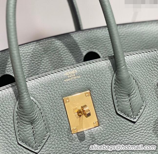 Top Quality Hermes Birkin 30cm Bag in Togo Leather 1227 Almond Green 2023