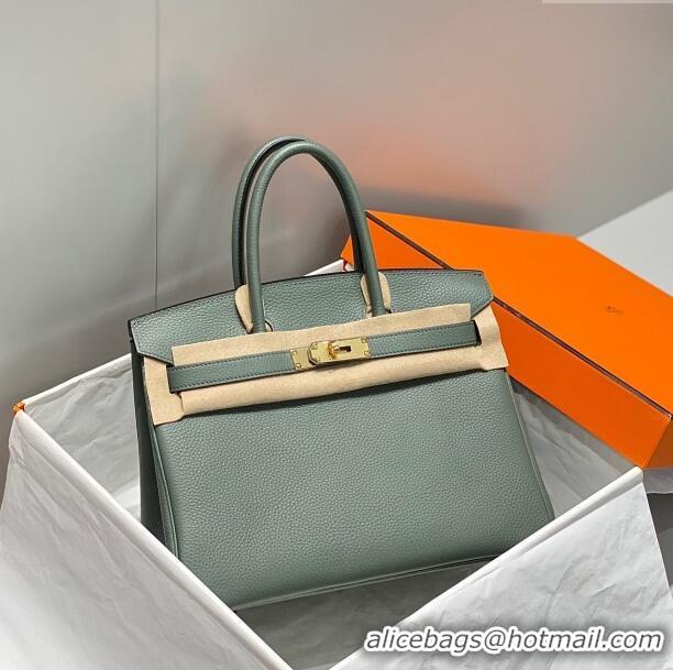 Top Quality Hermes Birkin 30cm Bag in Togo Leather 1227 Almond Green 2023