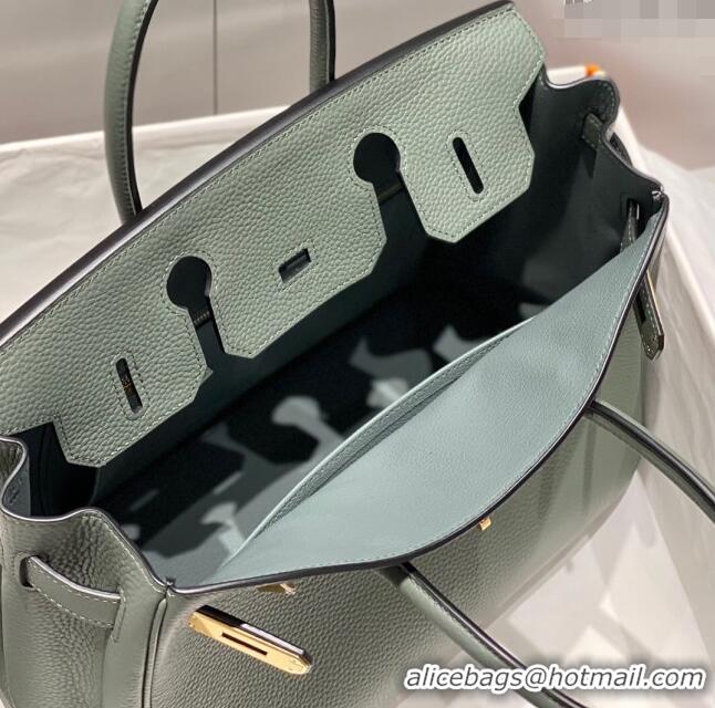 Top Quality Hermes Birkin 30cm Bag in Togo Leather 1227 Almond Green 2023