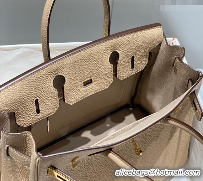 Shop Discount Hermes Birkin 30cm Bag in Togo Leather 1227 Coat Beige 2023