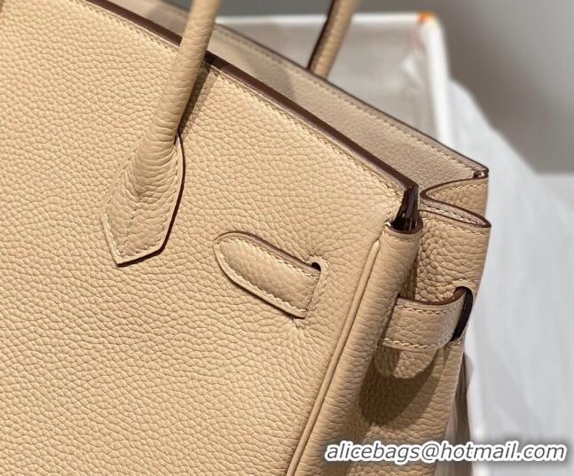 Shop Discount Hermes Birkin 30cm Bag in Togo Leather 1227 Coat Beige 2023