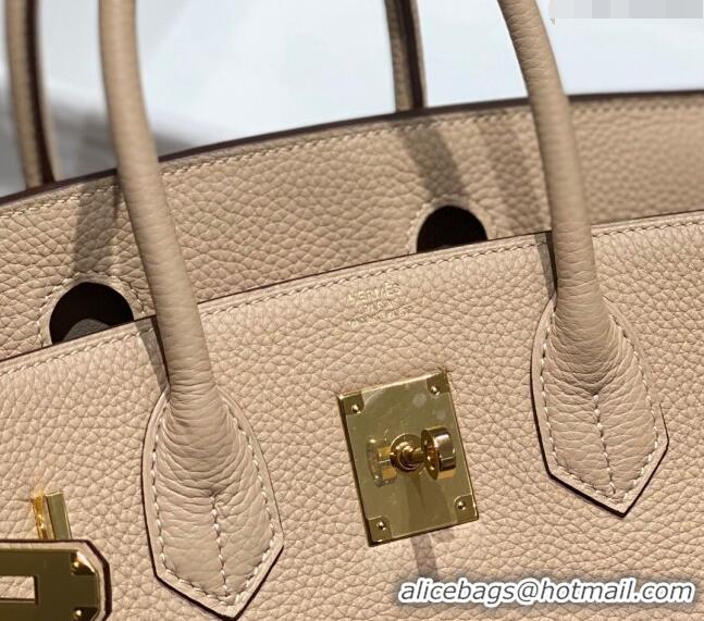 Shop Discount Hermes Birkin 30cm Bag in Togo Leather 1227 Coat Beige 2023