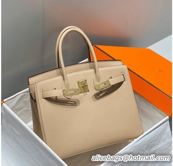 Shop Discount Hermes Birkin 30cm Bag in Togo Leather 1227 Coat Beige 2023