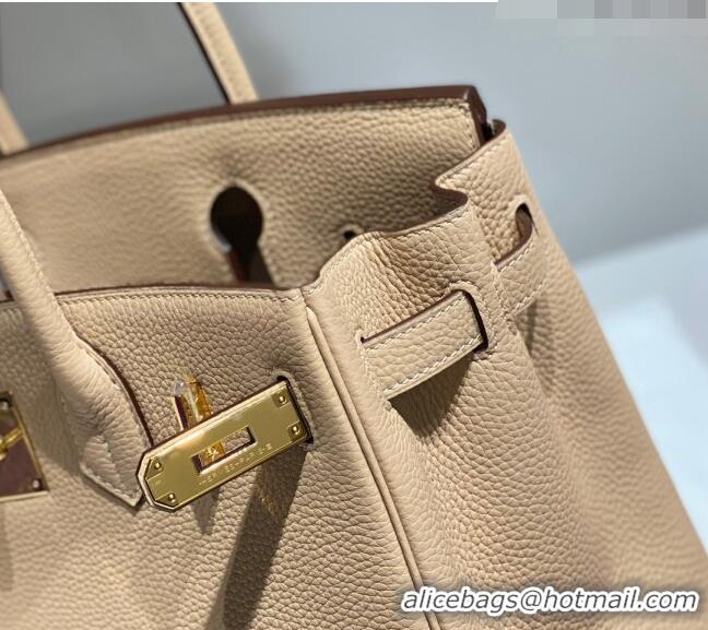 Shop Discount Hermes Birkin 30cm Bag in Togo Leather 1227 Coat Beige 2023