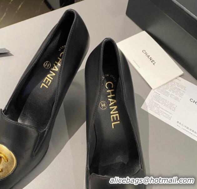 Buy Luxury Chanel Vintage Lambskin Pumps 7.5cm Black 424019