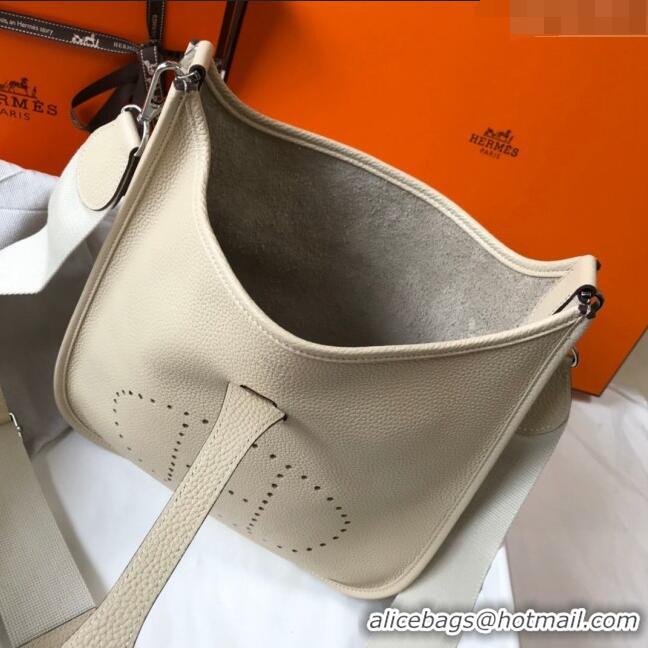 Affordable Price Hermes Evelyne Bag 29cm in Togo Calfskin H7056 Wool White 2023