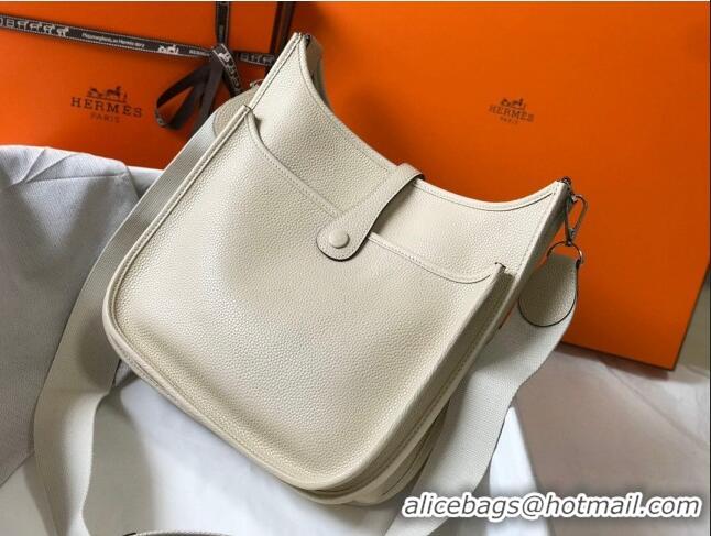 Affordable Price Hermes Evelyne Bag 29cm in Togo Calfskin H7056 Wool White 2023