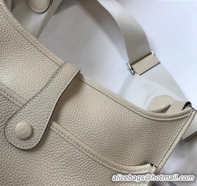 Affordable Price Hermes Evelyne Bag 29cm in Togo Calfskin H7056 Wool White 2023