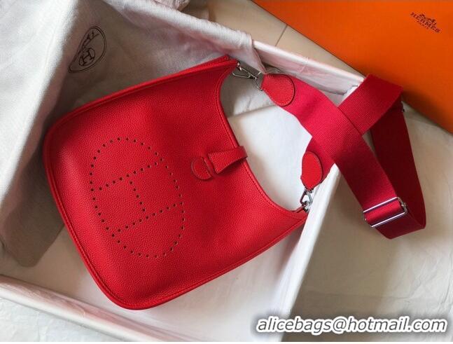 Top Quality Hermes Evelyne Bag 29cm in Togo Leather H7056 Red 2023