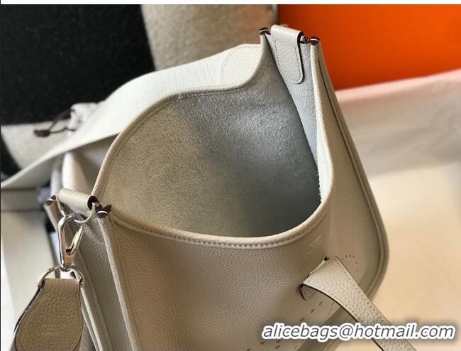 Trendy Design Hermes Evelyne Bag 29cm in Togo Leather H7056 Pearly Grey 2023