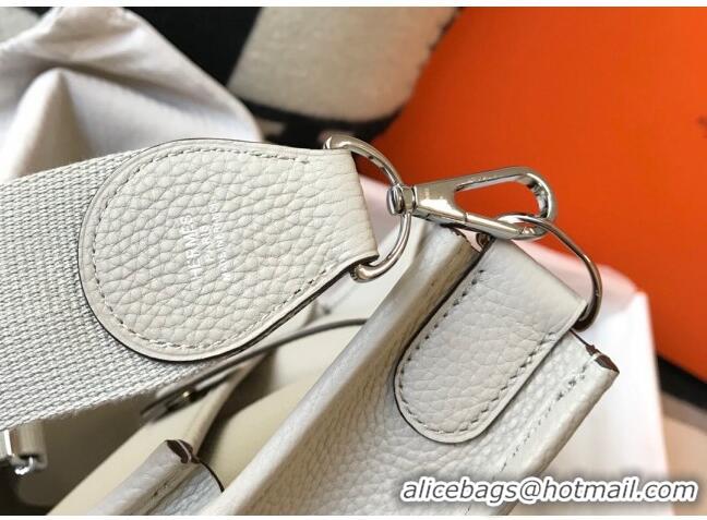 Trendy Design Hermes Evelyne Bag 29cm in Togo Leather H7056 Pearly Grey 2023