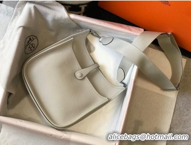 Trendy Design Hermes Evelyne Bag 29cm in Togo Leather H7056 Pearly Grey 2023