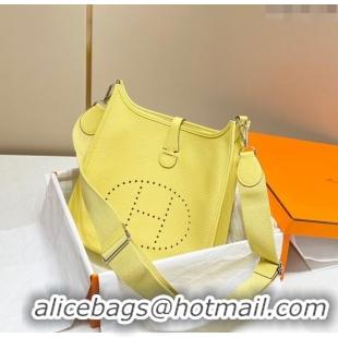 Best Quality Hermes Evelyne Bag 29cm in Togo  Leather H7056 Chick Yellow 2023