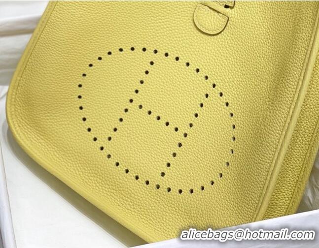 Best Quality Hermes Evelyne Bag 29cm in Togo  Leather H7056 Chick Yellow 2023