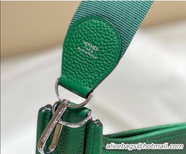 Well Crafted Hermes Evelyne Bag 29cm in Togo Leather H7056 Emerald Green 2023