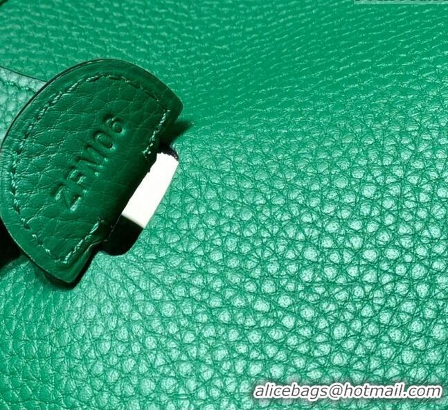 Well Crafted Hermes Evelyne Bag 29cm in Togo Leather H7056 Emerald Green 2023