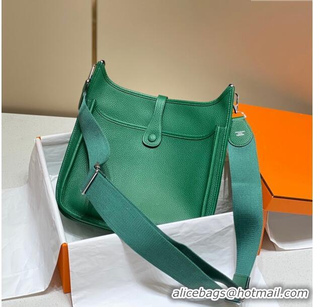 Well Crafted Hermes Evelyne Bag 29cm in Togo Leather H7056 Emerald Green 2023