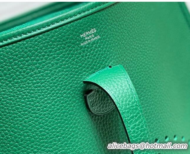 Well Crafted Hermes Evelyne Bag 29cm in Togo Leather H7056 Emerald Green 2023