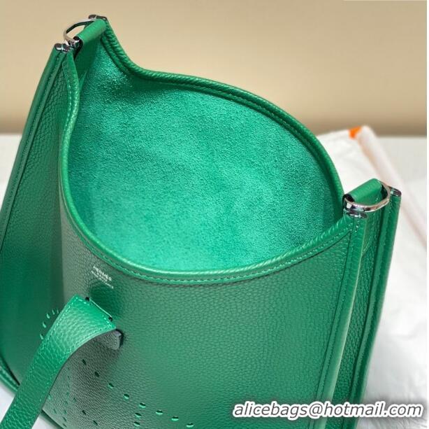 Well Crafted Hermes Evelyne Bag 29cm in Togo Leather H7056 Emerald Green 2023