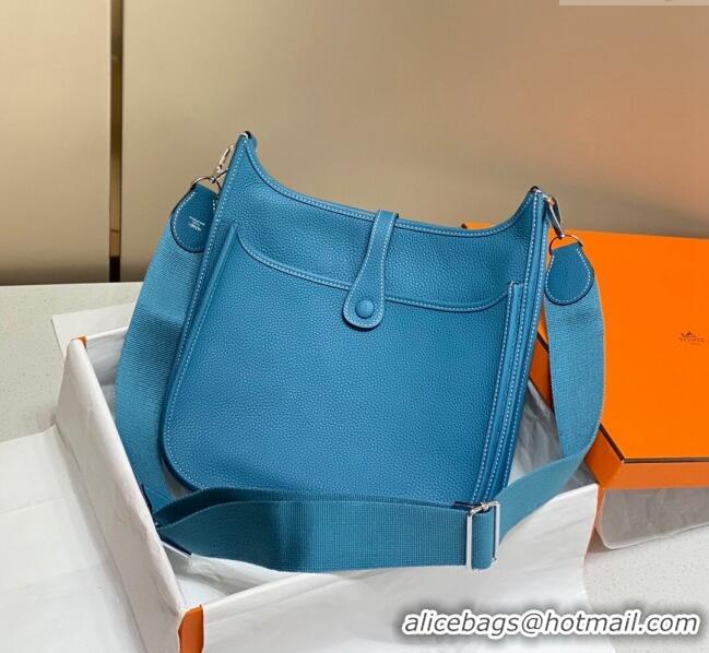 Market Sells Hermes Evelyne Bag 29cm in Togo Leather H7056 Denim Blue 2023