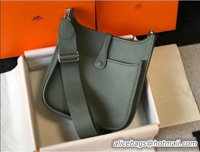 Top Design Hermes Evelyne Bag 29cm in Togo Leather H7056 Almond Green 2023