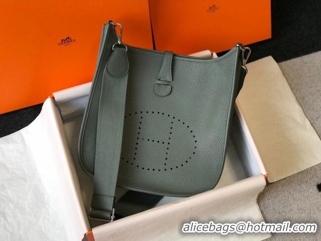 Top Design Hermes Evelyne Bag 29cm in Togo Leather H7056 Almond Green 2023