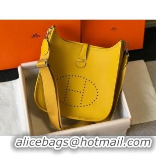 Luxurious Hermes Evelyne Bag 29cm in Togo Leather H7056 Amber Yellow 2023