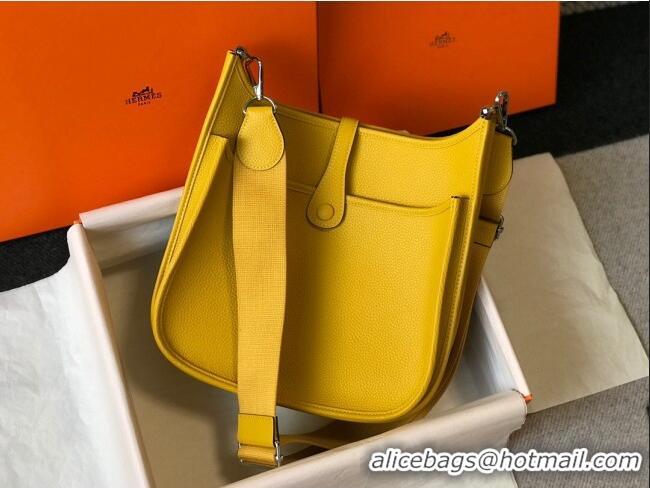 Luxurious Hermes Evelyne Bag 29cm in Togo Leather H7056 Amber Yellow 2023