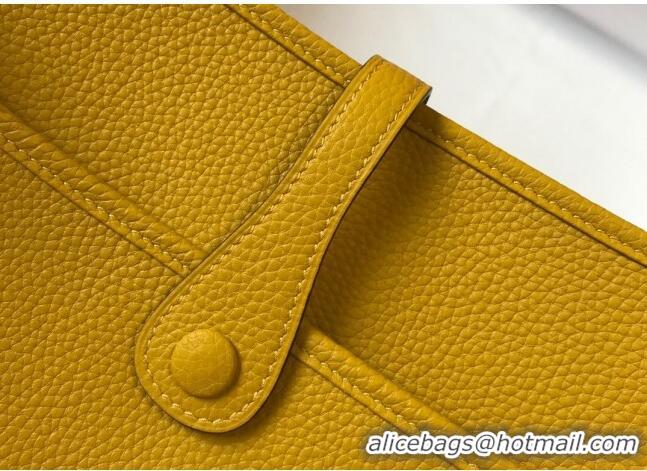 Luxurious Hermes Evelyne Bag 29cm in Togo Leather H7056 Amber Yellow 2023