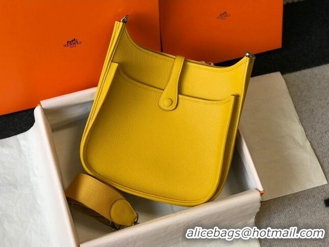 Luxurious Hermes Evelyne Bag 29cm in Togo Leather H7056 Amber Yellow 2023