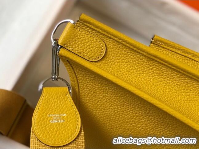 Luxurious Hermes Evelyne Bag 29cm in Togo Leather H7056 Amber Yellow 2023