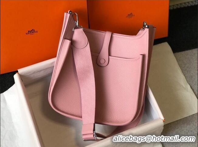 Super Quality Hermes Evelyne Bag 29cm in Togo Leather H7056 Milk Shake Pink 2023