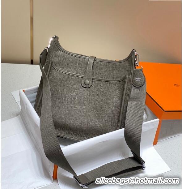 Reasonable Price Hermes Evelyne Bag 29cm in Togo Leather H7056 Tin Grey 2023