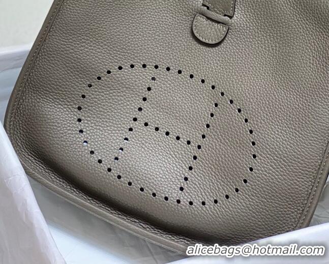 Reasonable Price Hermes Evelyne Bag 29cm in Togo Leather H7056 Tin Grey 2023