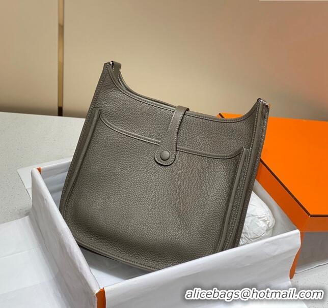 Reasonable Price Hermes Evelyne Bag 29cm in Togo Leather H7056 Tin Grey 2023