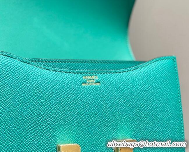 Best Price Hermes Constance Bag 18cm in Epsom Leather H3037 Verona Green 2023 (Half Handmade)