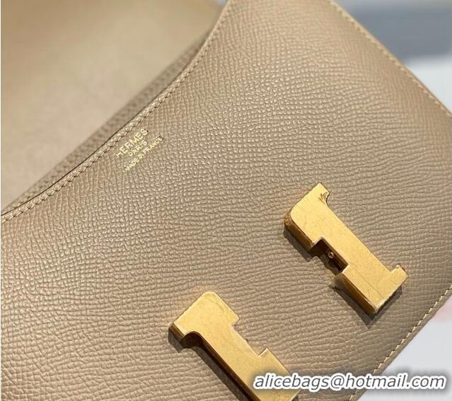 Inexpensive Hermes Constance Bag 18cm in Epsom Leather H3037 Coat Grey 2023 (Half Handmade)