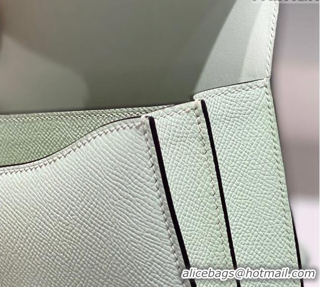 Most Popular Hermes Constance Bag 18cm in Epsom Leather H3037 Bubble Green 2023 (Half Handmade)