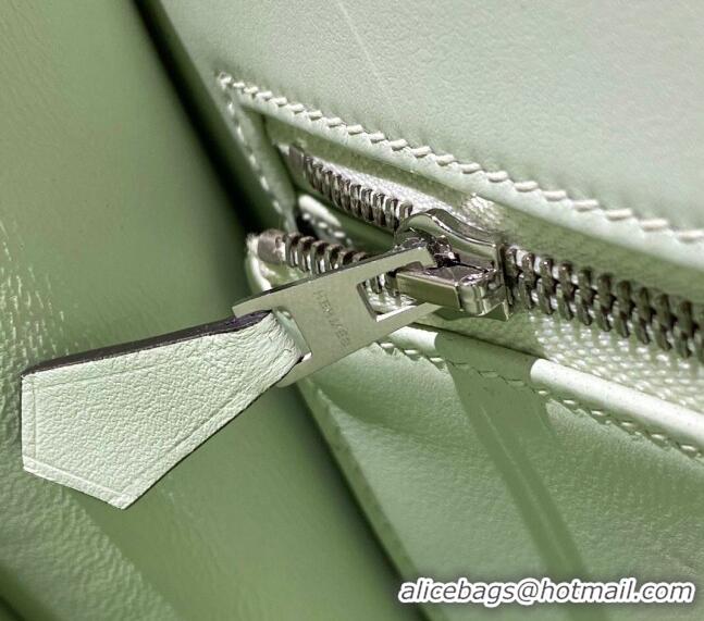 Best Grade Hermes Classic Constance Bag 23cm in Epsom Leather H3038 Bubble Green/Silver 2023