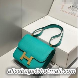 Top Design Hermes Classic Constance Bag 23cm in Epsom Leather H3038 Verona Green/Gold 2023